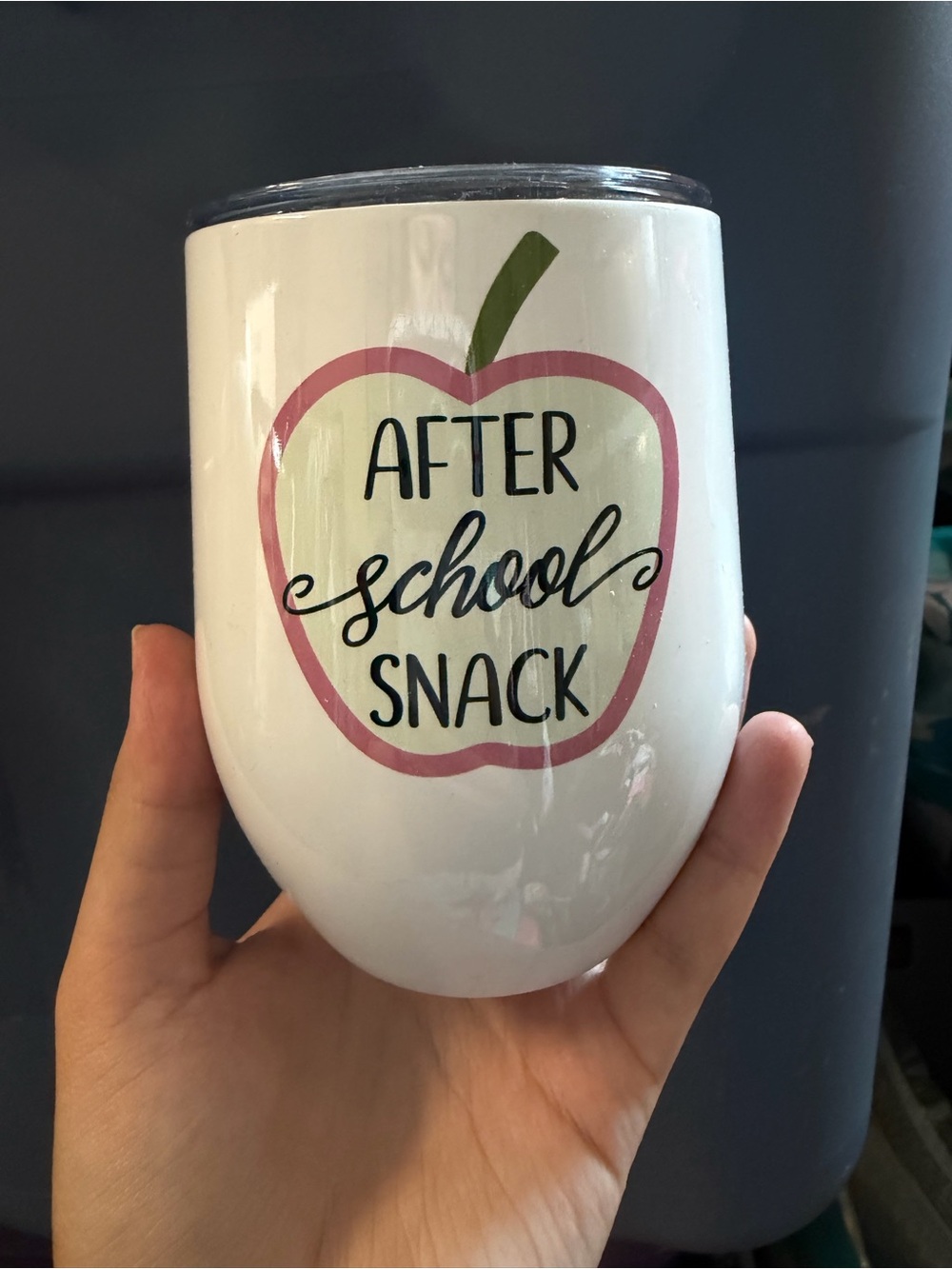 After School Snack White Apple Tumbler